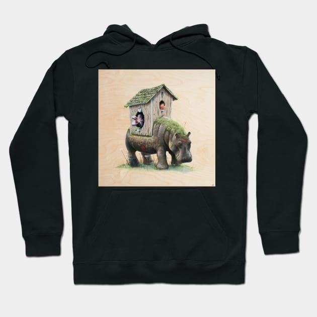Hippopotame Hoodie by bpatterson82